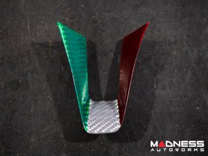 Alfa Romeo Stelvio Steering Wheel Trim - Carbon Fiber - Lower Trim Piece - Pre '20 - Italian Theme - Feroce Carbon Alfa Romeo Stelvio Steering Wheel Trim - Carbon Fiber - Lower Trim Piece - Pre '20 - Italian Theme - Feroce Carbon